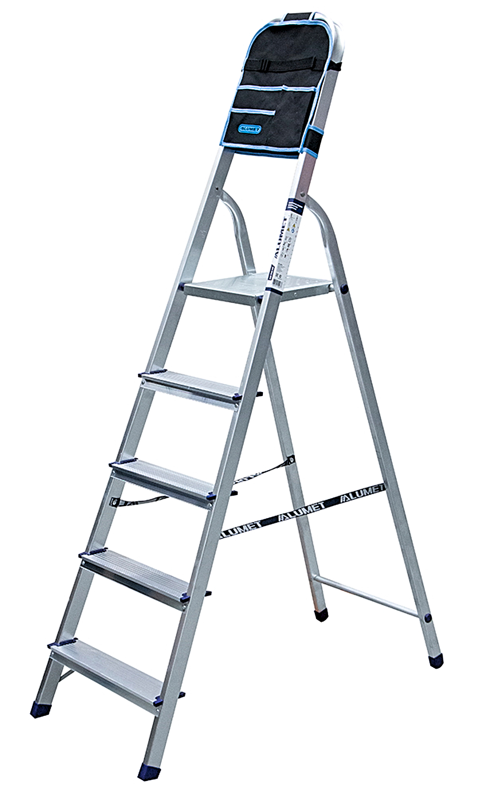 Стремянка алюминиевая 5 ступеней/приставная лестница/лестница-стремянка .