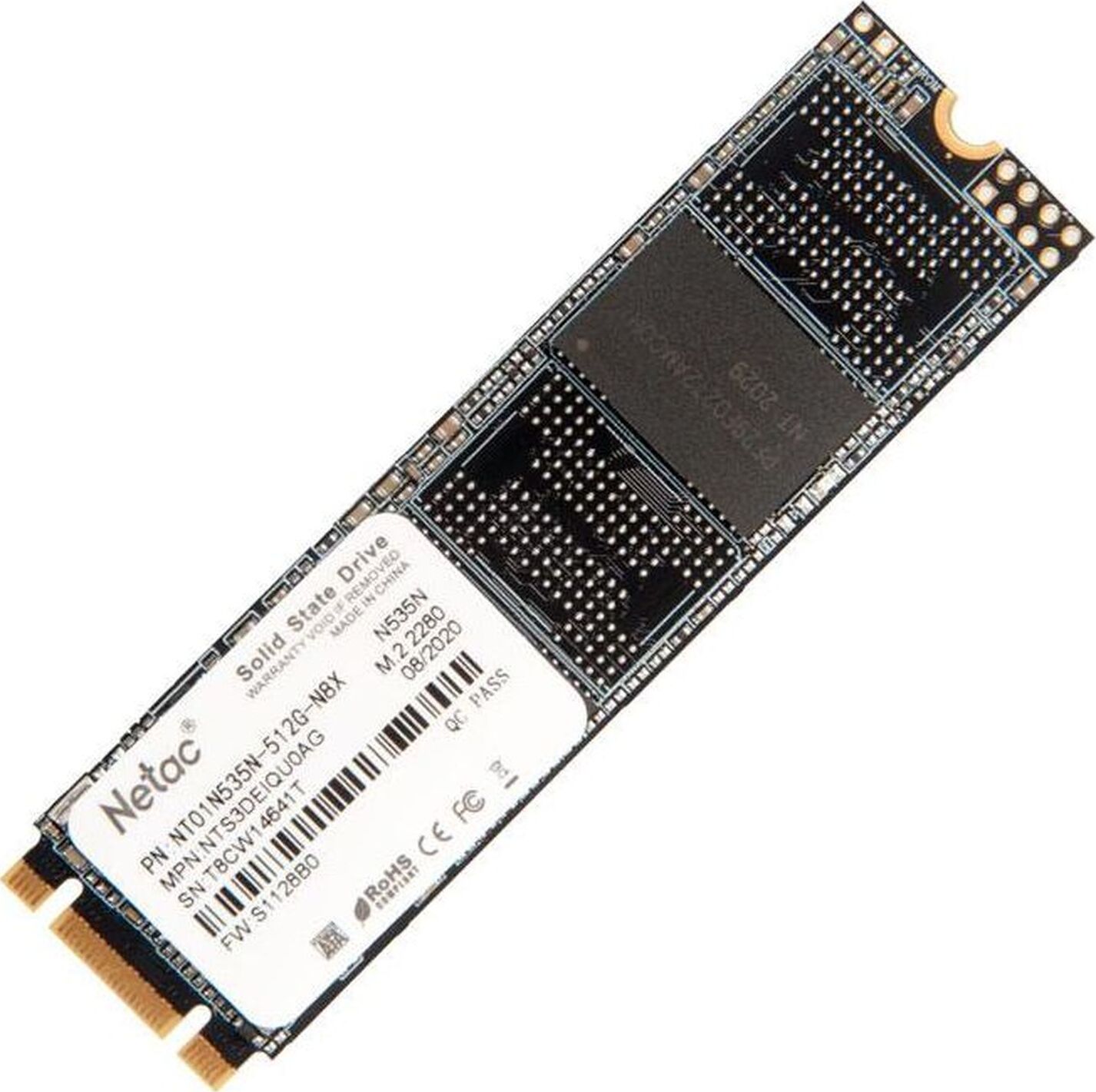 Netac512ГБВнутреннийSSD-дискN535NM.2SATA36.0Гбит/с(NT01N535N-512G-N8X)