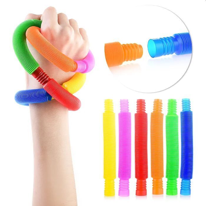 Характеристики Pop Tubes/ Трубка Pop It/ Pop Tubes Игрушка антистресс ...