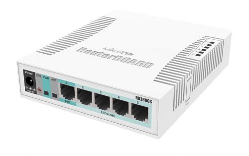 MIKROTIK Коммутатор RouterBOARD 260GS, белый