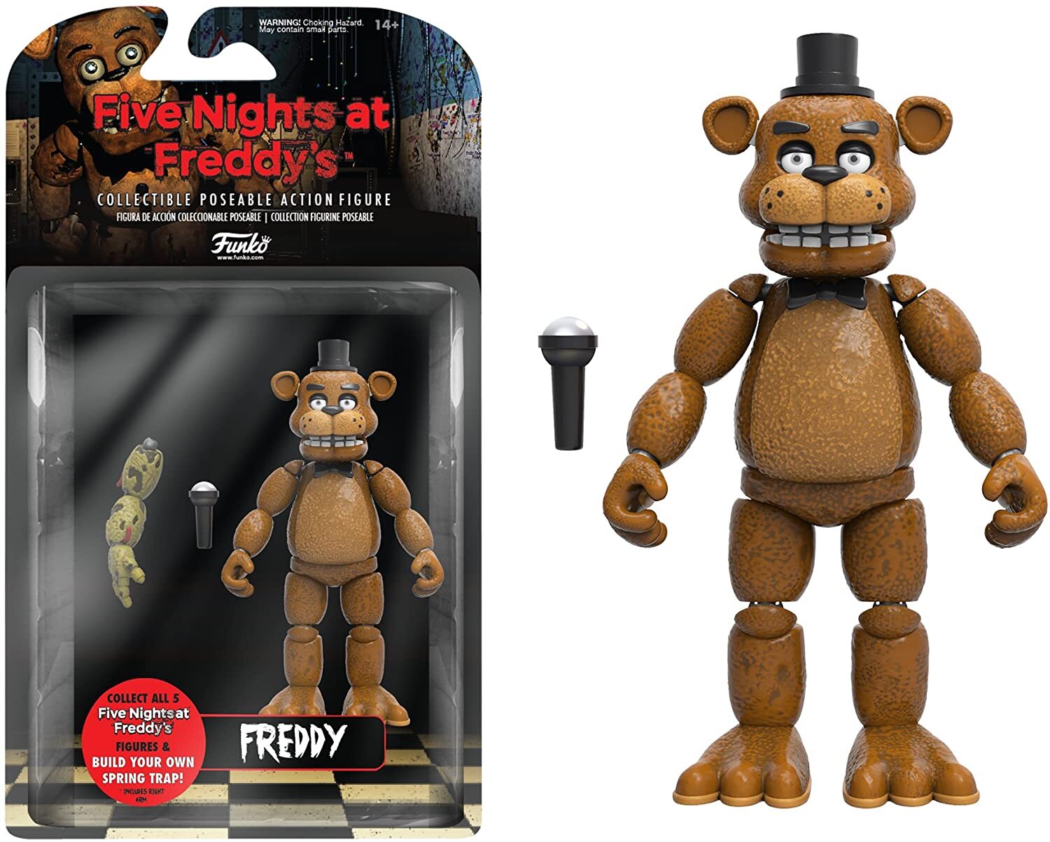 Фредди подвижная фигурка ФНАФ (Freddy FNAF) - купить с доставкой по  выгодным ценам в интернет-магазине OZON (372516221)