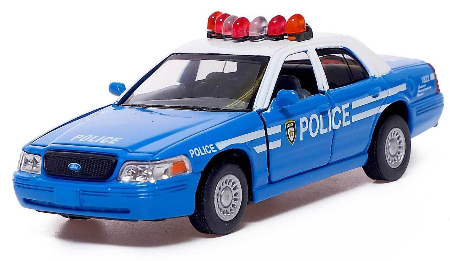 Машинка металлическая инерционная Ford Crown Victoria Police Interceptor  KT5342DA 1:42 KINSMART