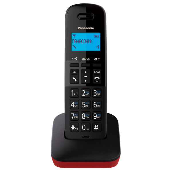 Радиотелефон DECT Panasonic KX-TGB610RUR,красный