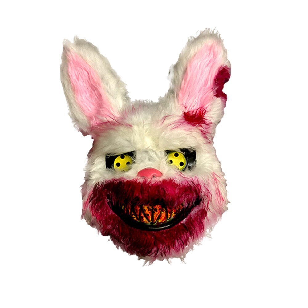 ✅ Vibrato с той же кровавой маской кролика, маскарадный страшный головной у...