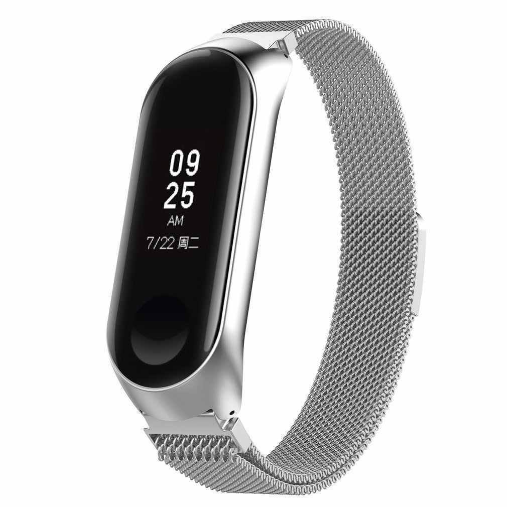 Ремешок металлический миланская петля для Xioami mi band 6/5/4/3 ...