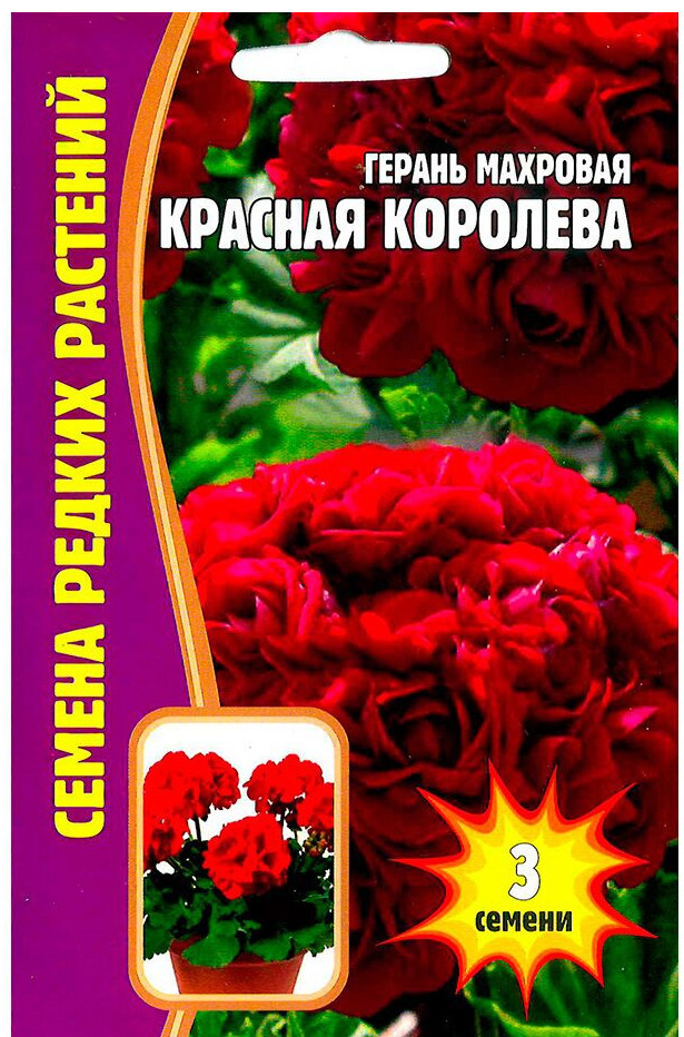 Пеларгонии (Герань) Редкие семена Пеларгония/Герань махровая Красная ...
