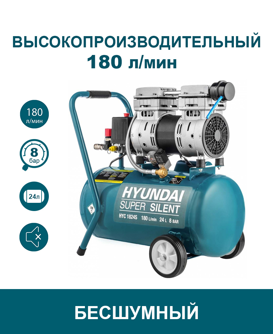 Компрессор Поршневой Hyundai Hyc 3050s Безмасляный Купить