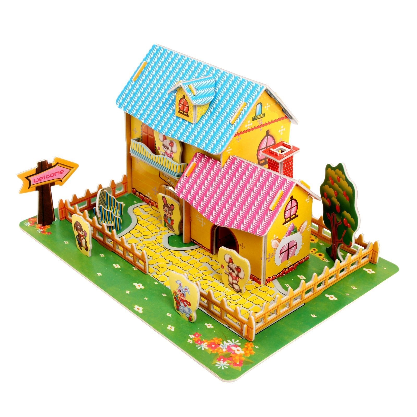 Игрушка ферма. Игровой набор Farm Kit ферма, в коробке pt418. Конструктор 