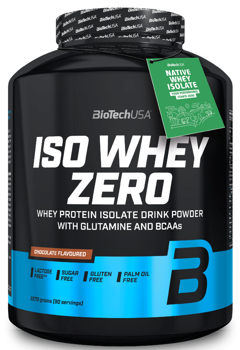 Сывороточный протеин изолят BioTechUSA Iso Whey Zero 2270 г. шоколад