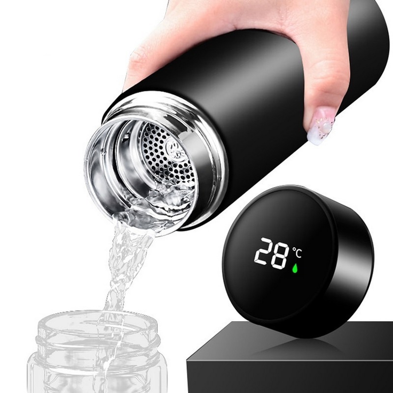 Smart cup led термос как поменять батарейку Термос - купить по выгодной цене в интернет-магазине OZON (464494338)