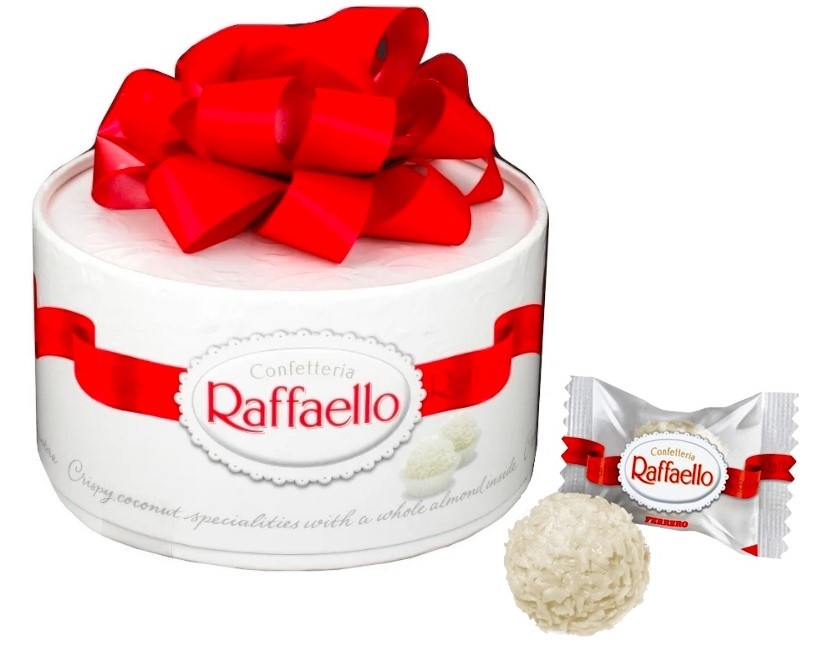 Раффаэлло дегруттола. Raffaello 100 гр. Raffaello торт 100гр. Конфеты Raffaello торт 100 гр. Торт Рафаэлло 200 гр.