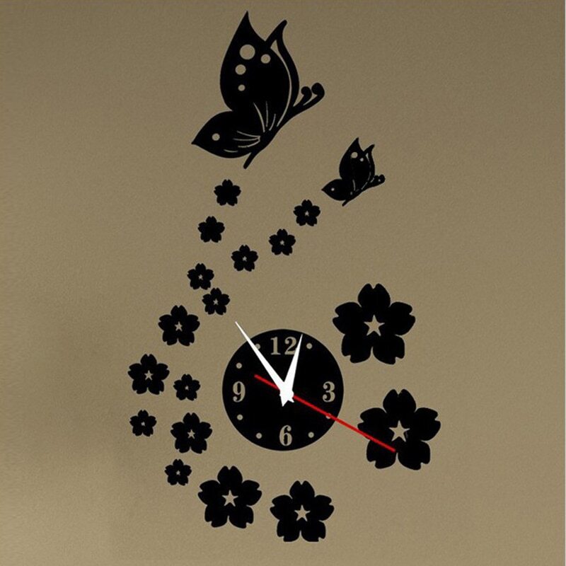 Часы нарисованные на стене