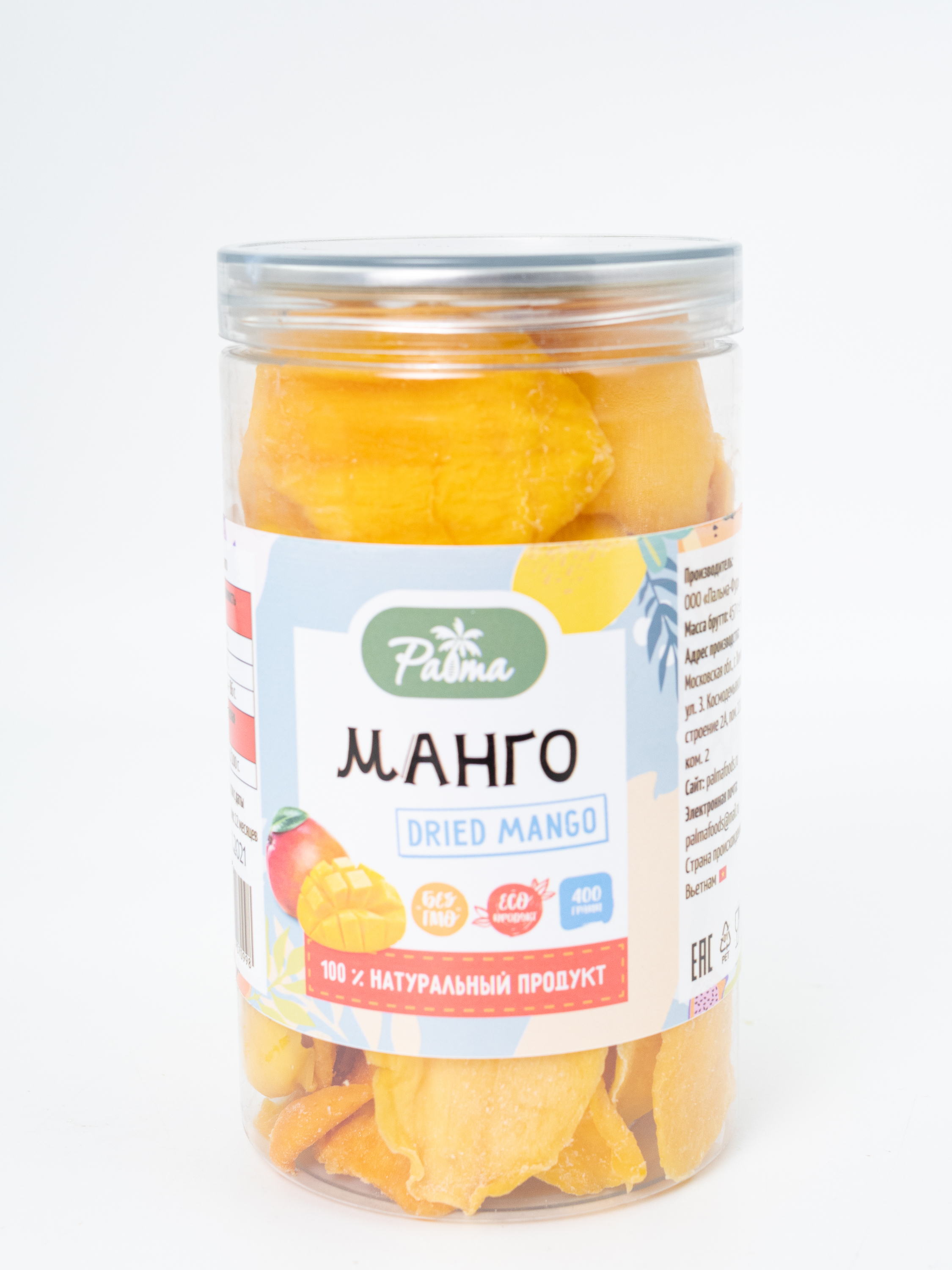 Palmafoods/Мангосушеный/Мангонатуральноесушеноебезсахара,400г 