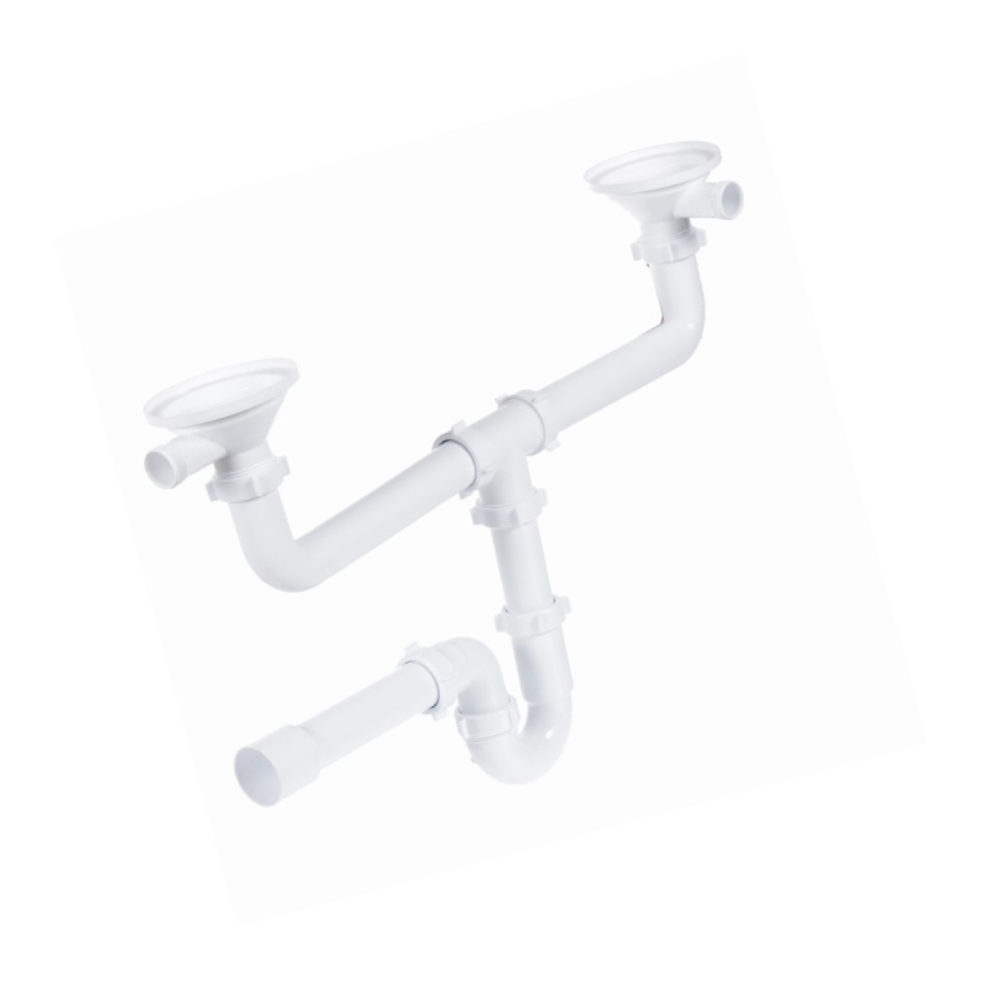 Сифон для мойки прямоточный двойной с разрывом потока струи - купить по ...