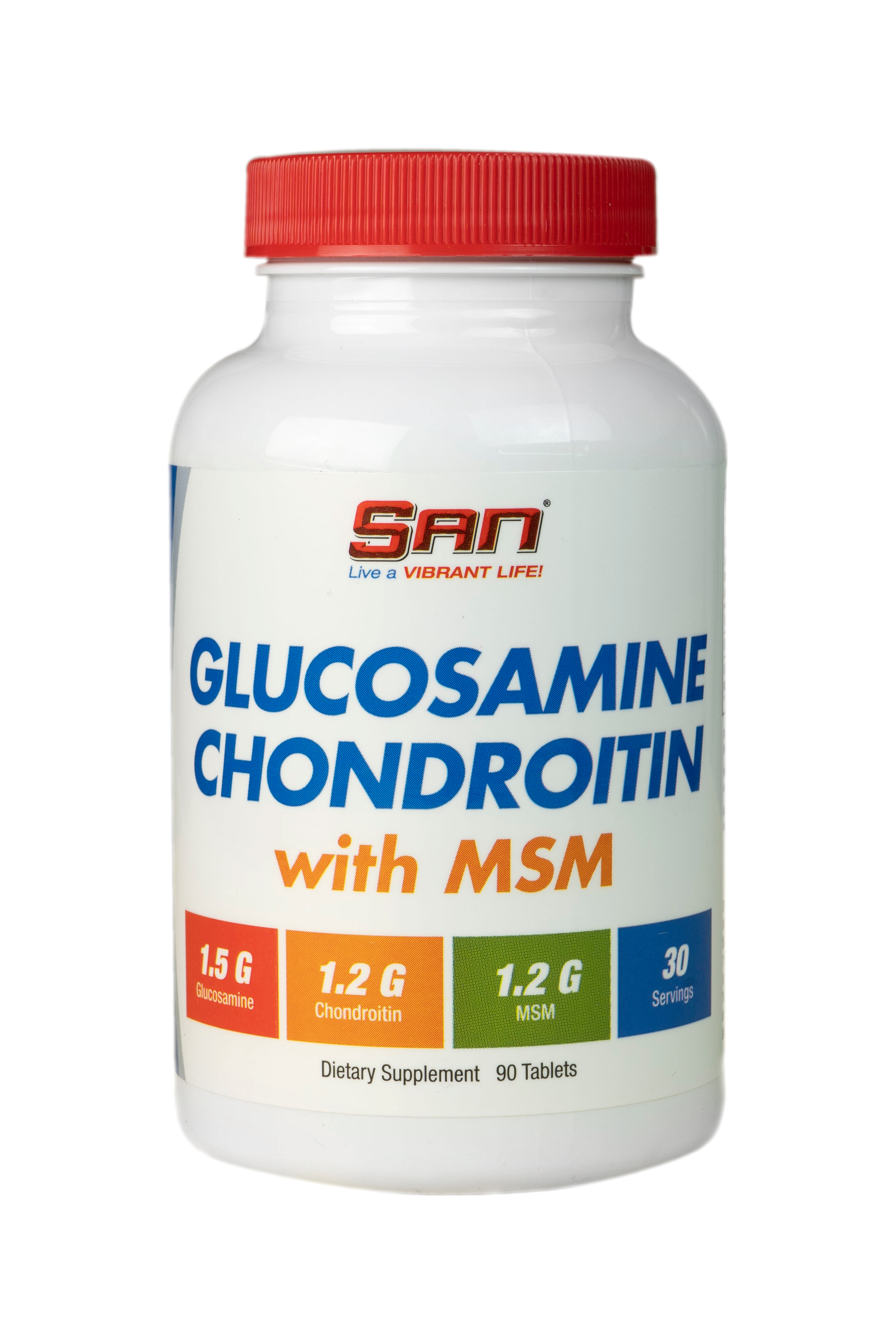 Glucosamine Chondroitin with MSM (90 tab.) - San Nutrition