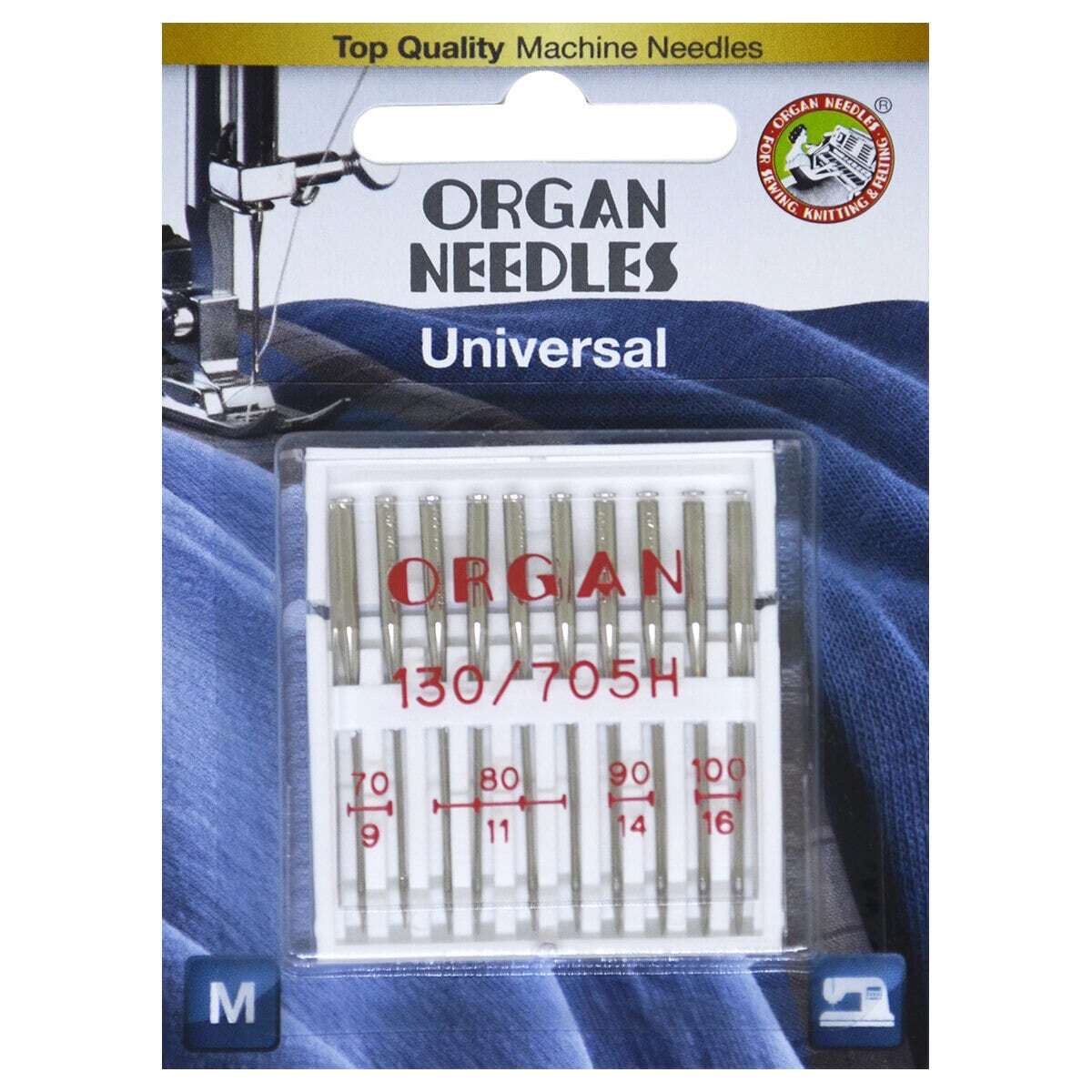 Иглы для швейных машин ORGAN BLIS Universal №70-100 упаковка 10 шт - купить  с доставкой по выгодным ценам в интернет-магазине OZON (393887364)