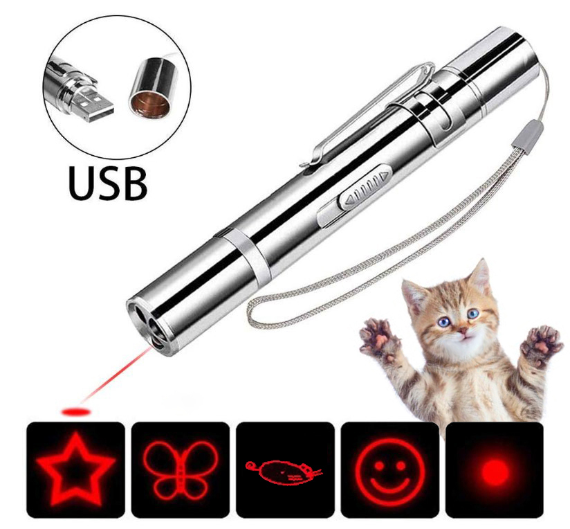 Лазерная указка 7 в 1, игрушка для кошек и собак, Лазер, УФ, Ручной  Фонарик, с USB зарядкой - купить с доставкой по выгодным ценам в  интернет-магазине OZON (1256823796)