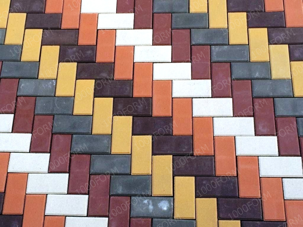 Тротуарная плитка два цвета