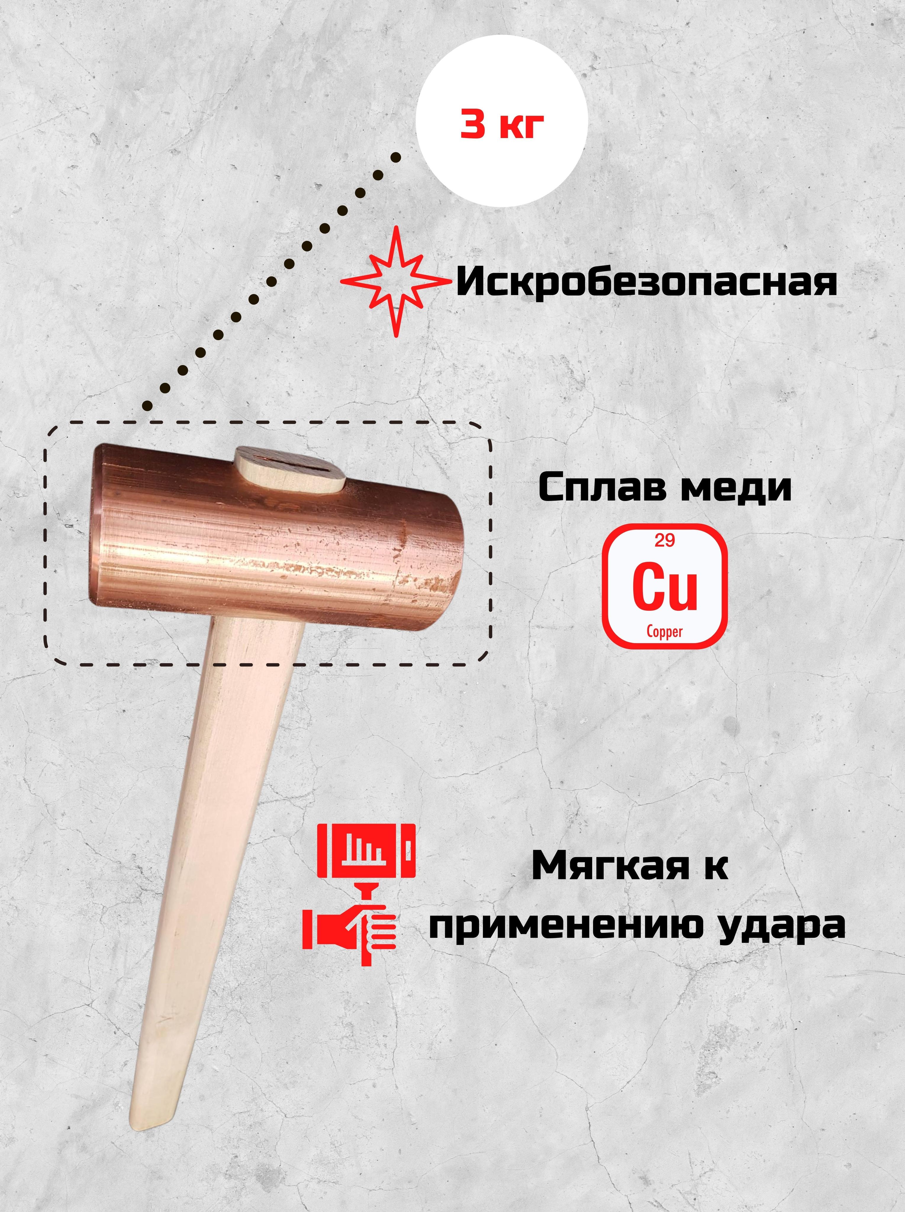 Кувалда ЦветМетИнструмент - купить по выгодной цене в интернет-магазине  OZON (560099351)