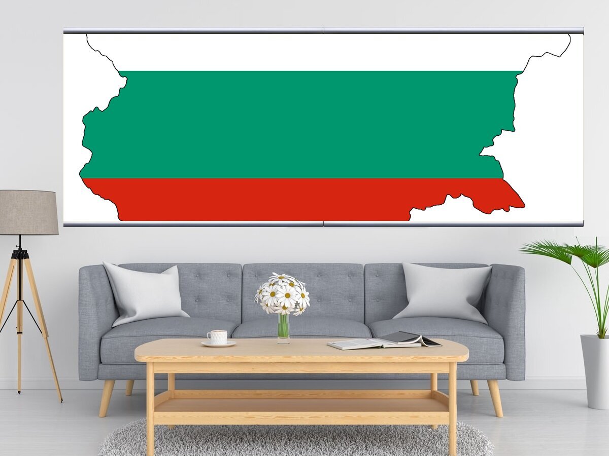 Болгария карта флаг