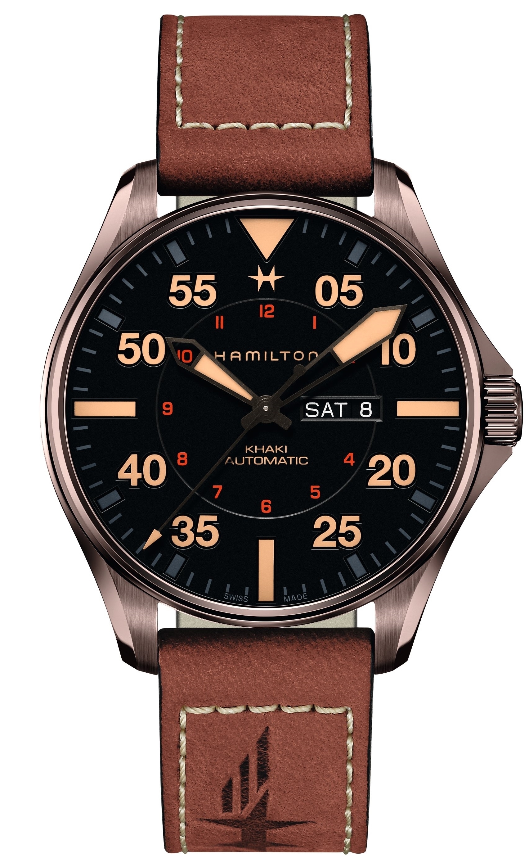 Купить Часы Hamilton Pilot Day Date Quartz