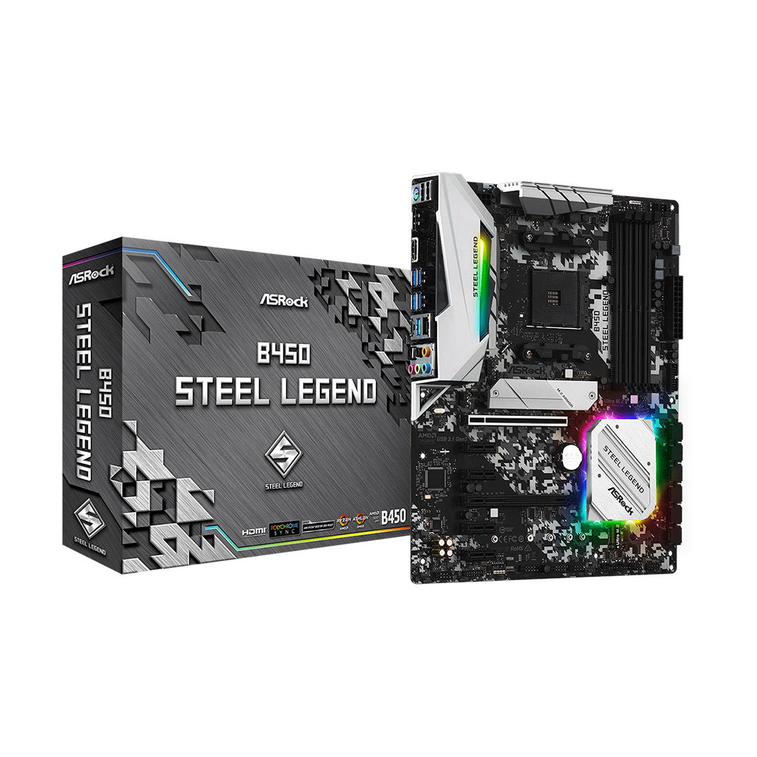 Asrock b450 steel legend схема