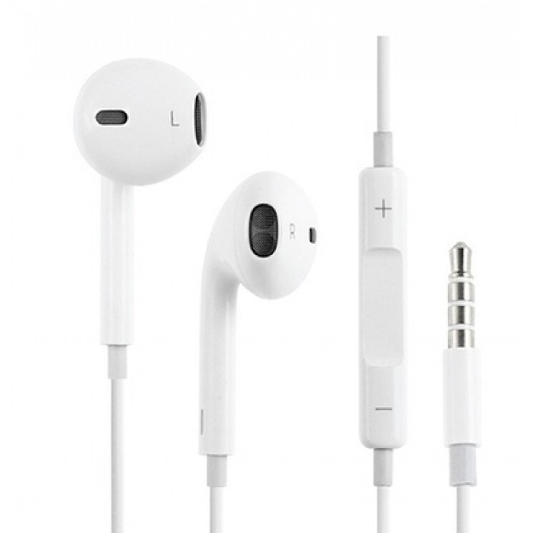 Гарнитурапроводная(наушники)дляAppleiPhoneEarPodsспультомRemoteControlMic3.5mm(MiniJack)A1472