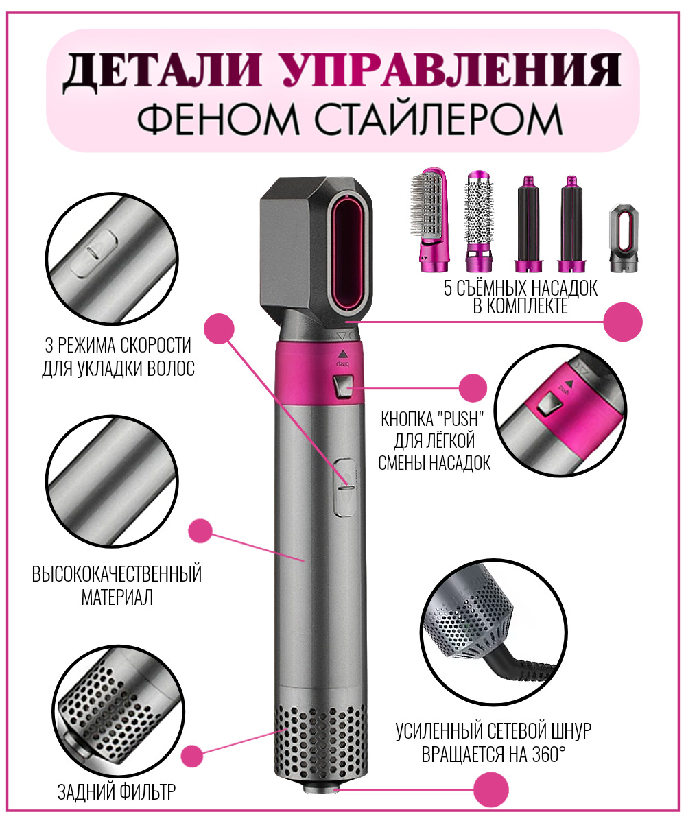 Стайлер Micon 5в1 - купить по доступным ценам в интернет-магазине OZON