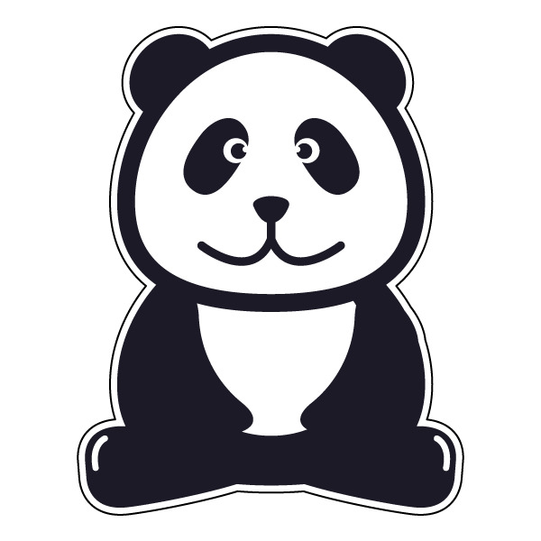 Panda 12. Наклейка Панда. Стикеры ВК Панда. Панда наклейка на машину. Картинки для наклеек панды.