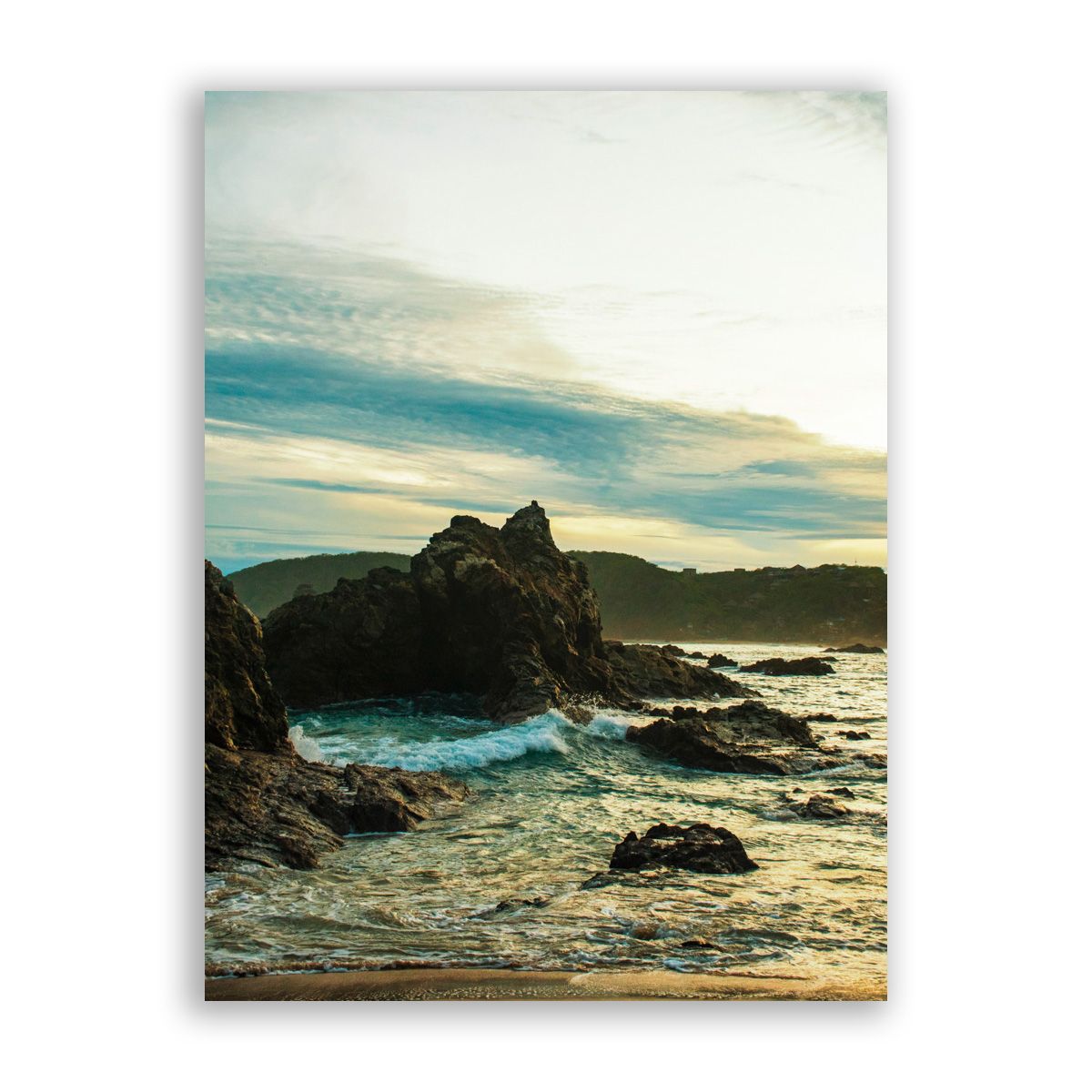 Постер море