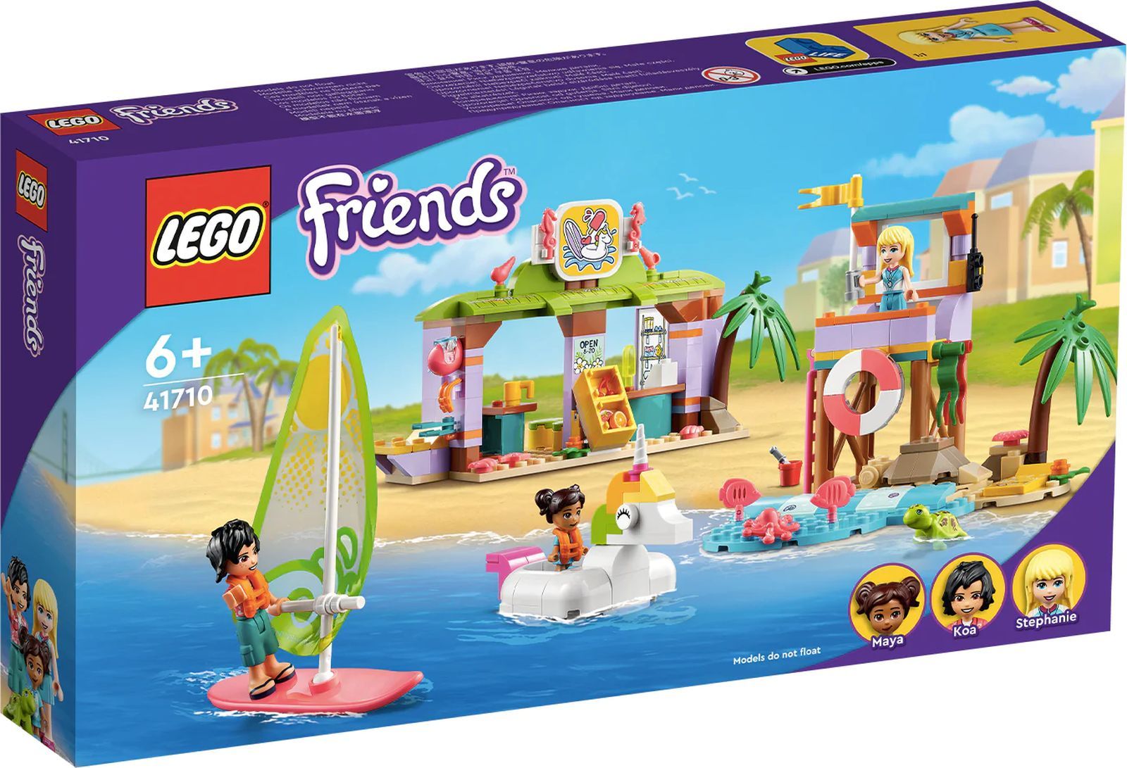 Конструктор LEGO Friends Развлечения на пляже для серферов, 288 деталей,  6+, 41710