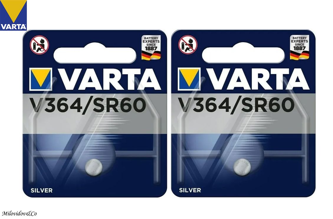 VartaБатарейка364(SR60,SR621,SR621SW),Оксид-серебряныйтип,1,55В,2шт