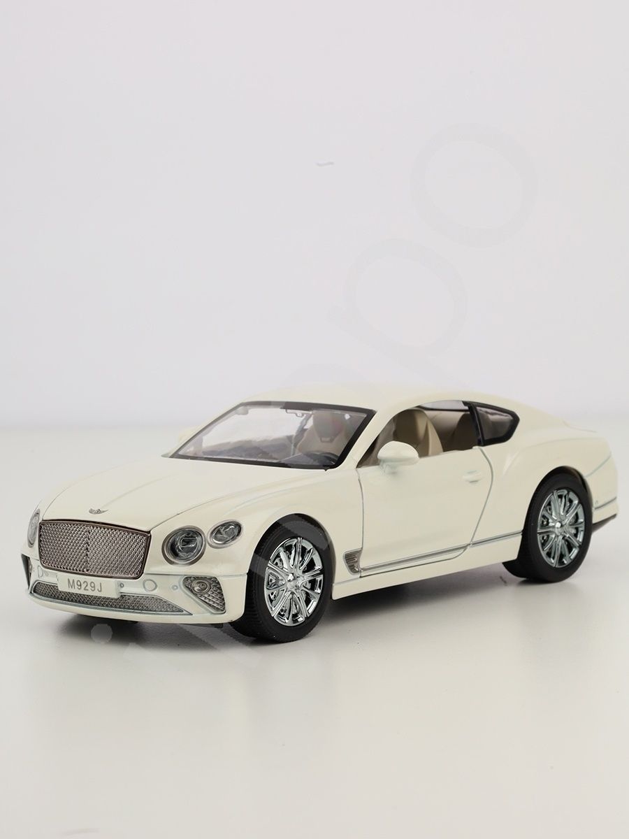 Модель автомобиля BENTLEY CONTINENTAL GT коллекционная металлическая  игрушка масштаб 1:24 белый - купить с доставкой по выгодным ценам в  интернет-магазине OZON (897256848)