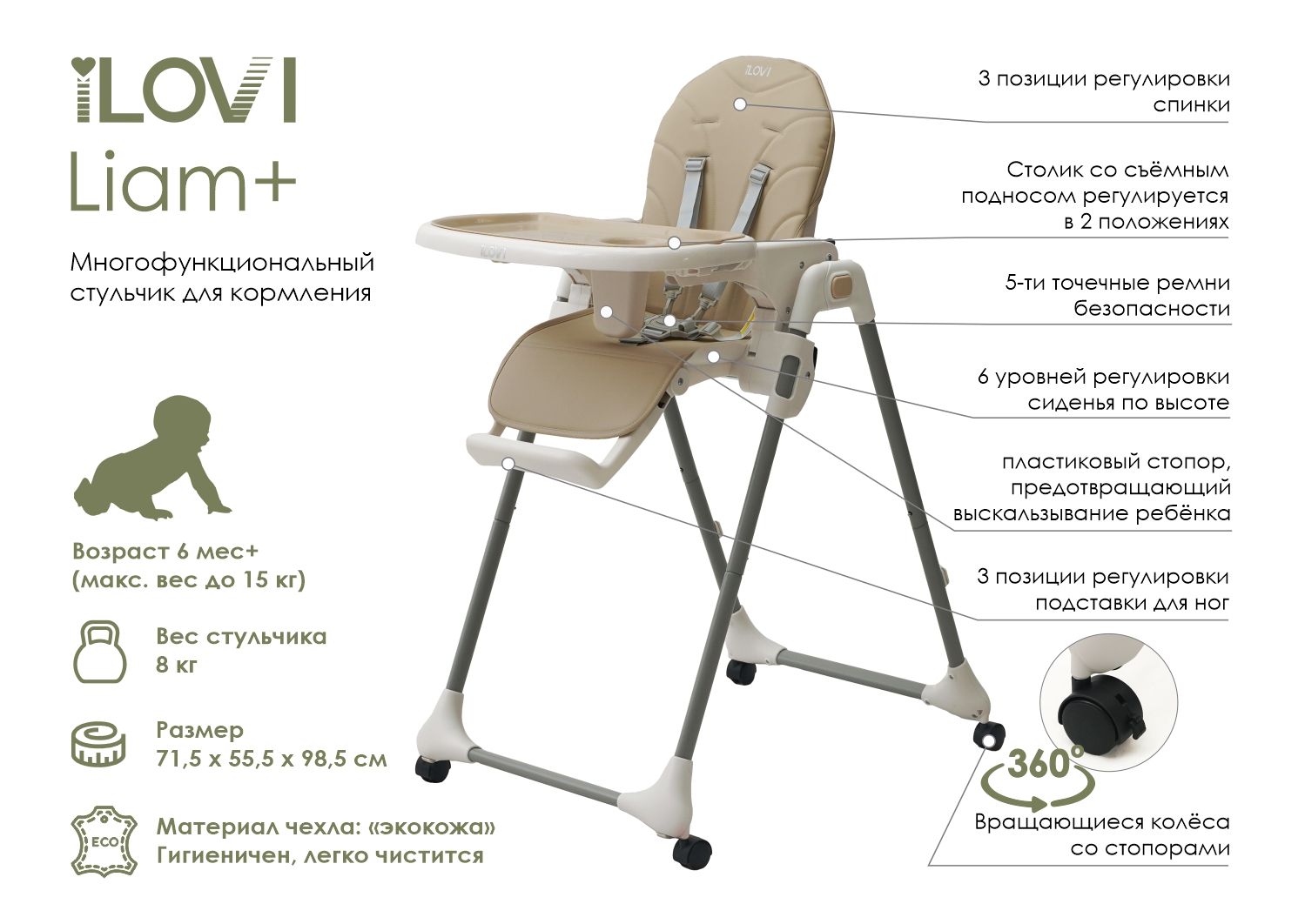 стульчик для кормления инструкция 4 в 1