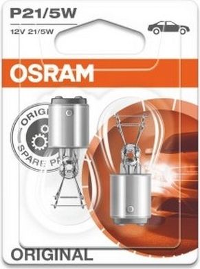 OSRAM Лампа автомобильная P21/5W, 2 шт. арт. 752802B 