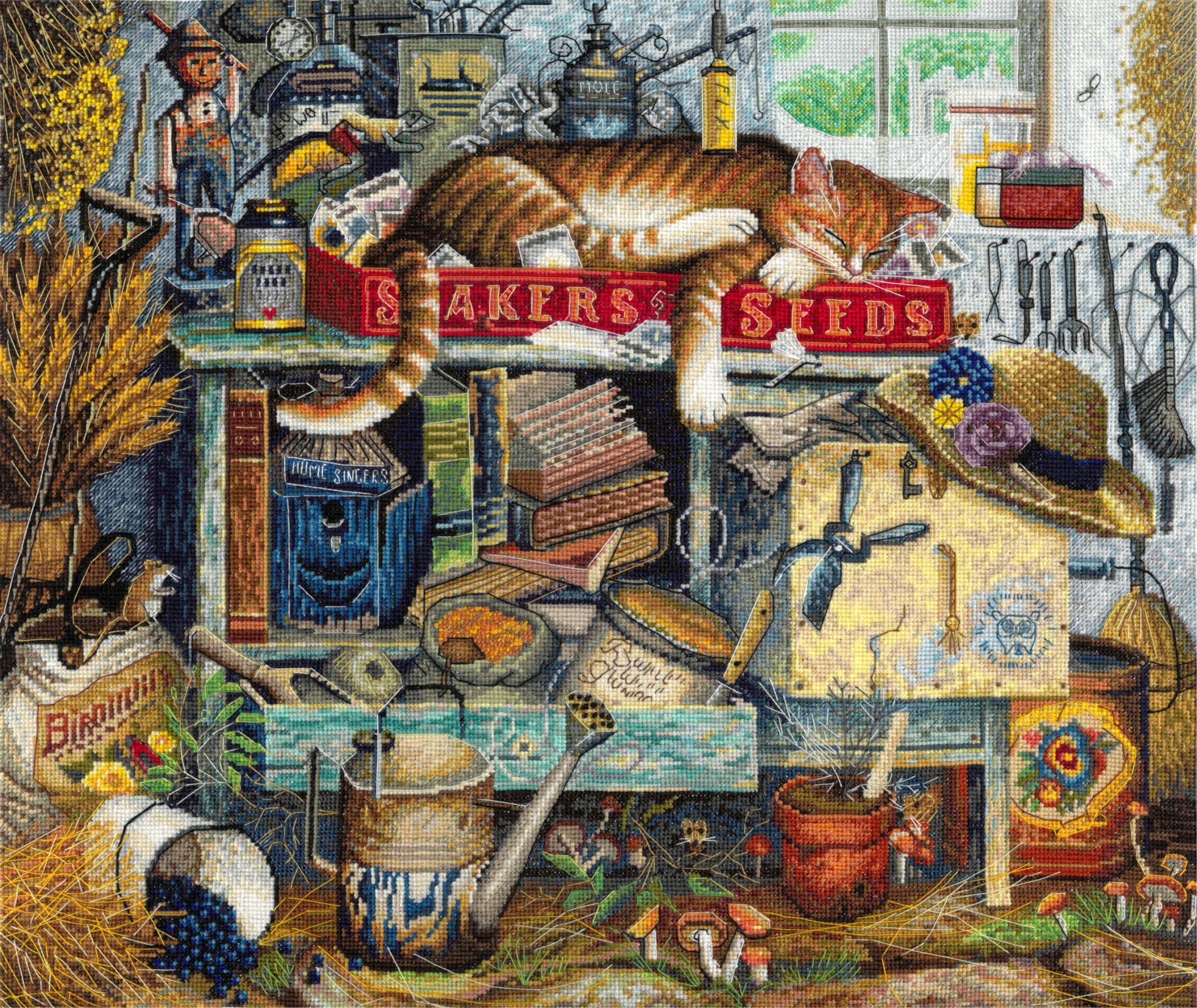 золотые ручки набор для вышивания бисером время сказки 40 х 31 см (лм-017).