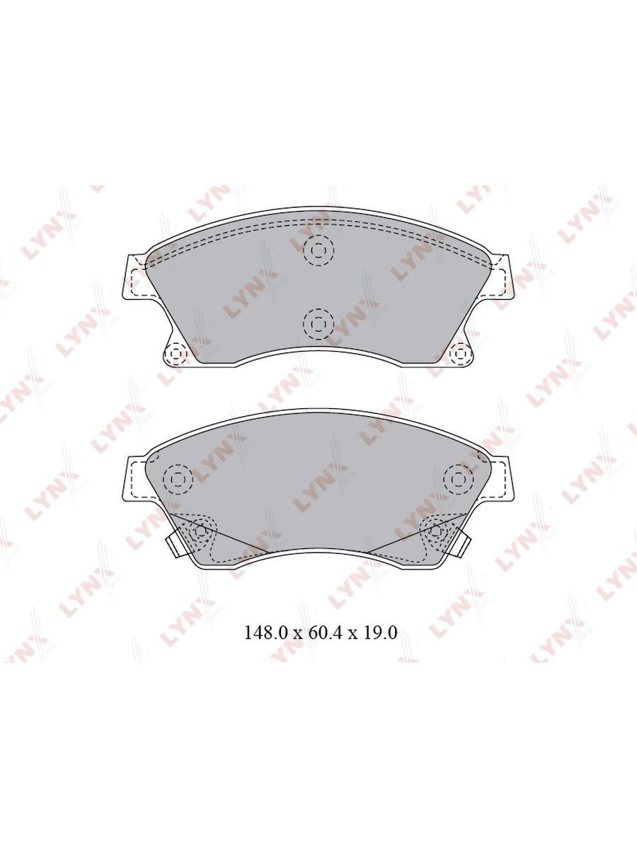 Колодки тормозные дисковые, перед  — BD-1813