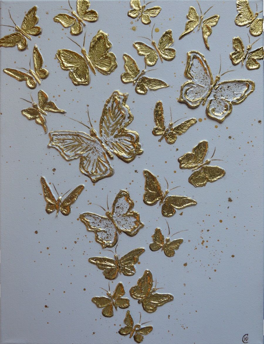 золотые бабочки картинки