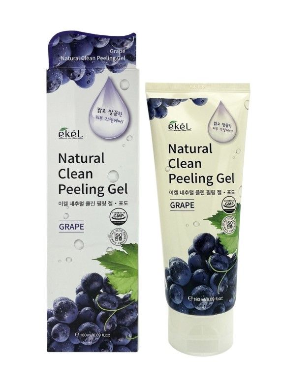 Ekel Скраб-пилинг для лица "Виноград" Natural Clean Peeling Gel Grape 180 мл