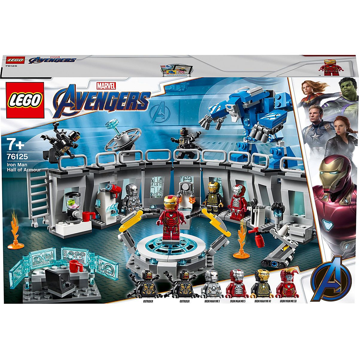 LEGO Marvel Super Heroes 76125 Iron Mans Werkstatt Конструктор Лего Марвел  Супергерои Мастерская Железного человека - купить с доставкой по выгодным  ценам в интернет-магазине OZON (1164786803)