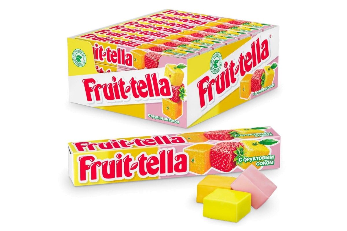 Жевательные конфеты. Жевательная конфета Fruittella ассорти 41 гр. Жевательные конфеты Fruittella Радуга 41 г. Жевательные конфеты "Фруттелла" ассорти 41г*21. Жевательная резинка Fruit Tella ассорти 41 г /21.