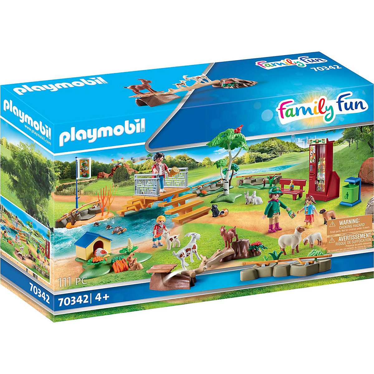 PLAYMOBIL 70342 Детский зоопарк приключений - купить с доставкой по  выгодным ценам в интернет-магазине OZON (1225689352)