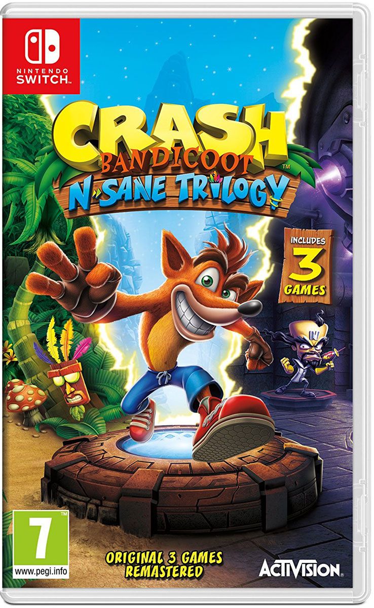 Игра Crash Bandicoot N-Sane Trilogy (Nintendo Switch, Английская версия)  купить по низкой цене с доставкой в интернет-магазине OZON (797398660)