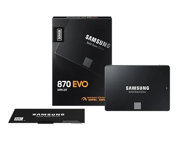 Samsung500ГБВнутреннийSSD-диск870EVO500ГБ(MZ-77E500B)