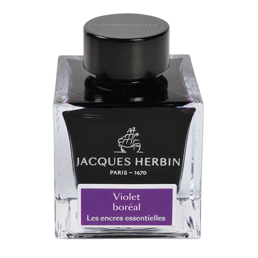 Чернила в банке Herbin Prestige, 50 мл, Violet boreal Северный фиолетовый