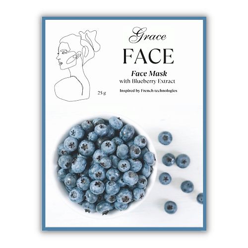 Grace face маска для лица. Маска тканевая для лица Grace face увлажняющая и восстанавливающая 25 г.