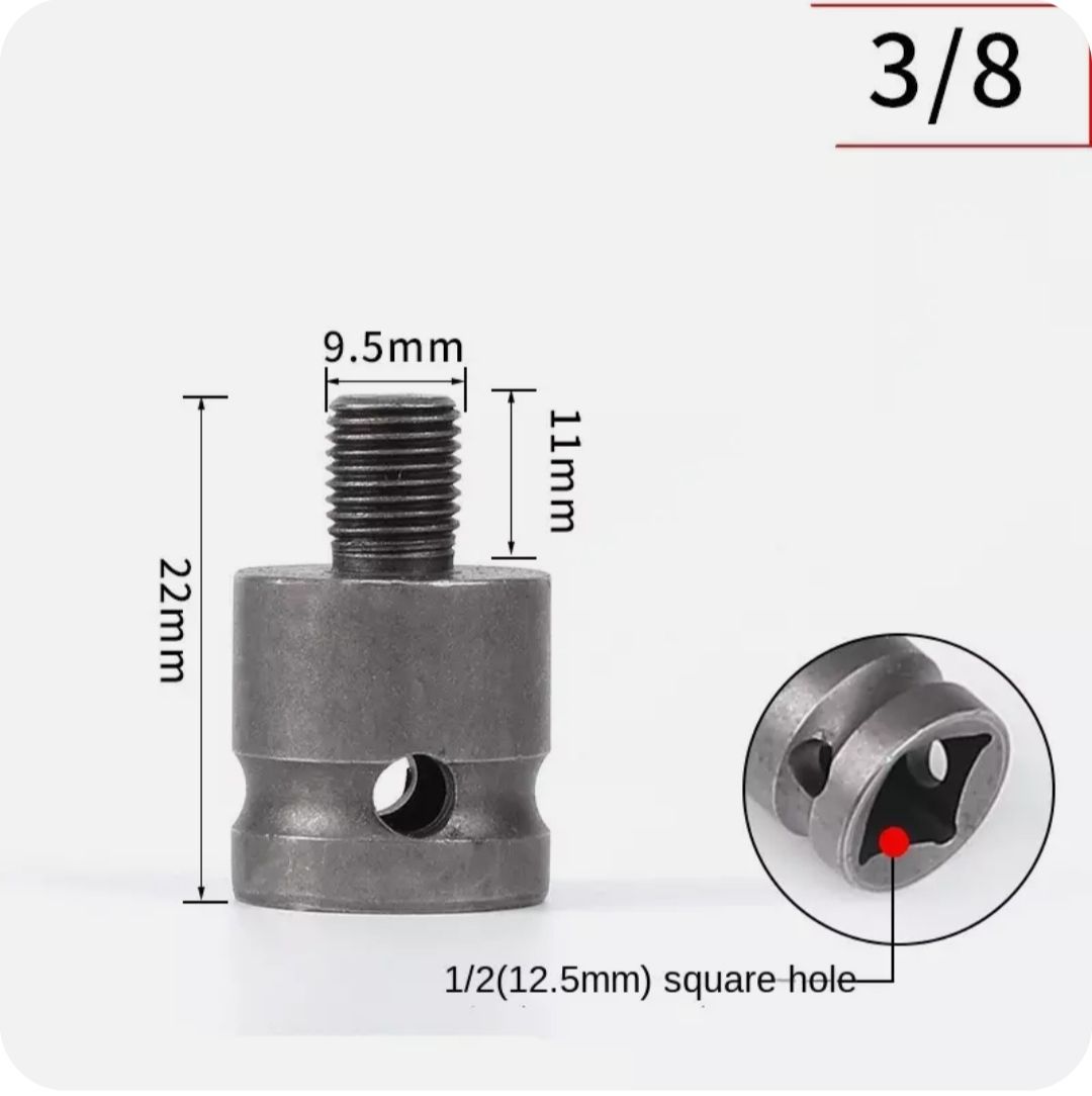 Адаптердлягайковертасквадрата1/2"нарезьбу3/8"