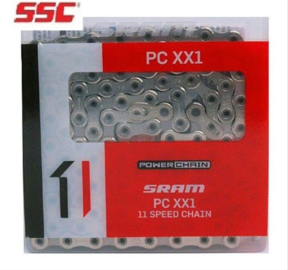 велосипедная цепь SRAM PC XX1 11 ск 118 звеньев серебристая