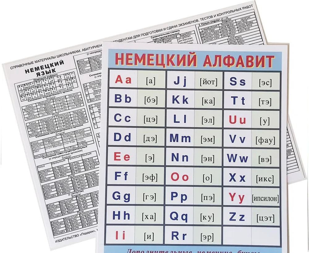 Карточки шпаргалки для школы (ламинированные). А5 Немецкий язык. 2шт. -  купить с доставкой по выгодным ценам в интернет-магазине OZON (885991793)