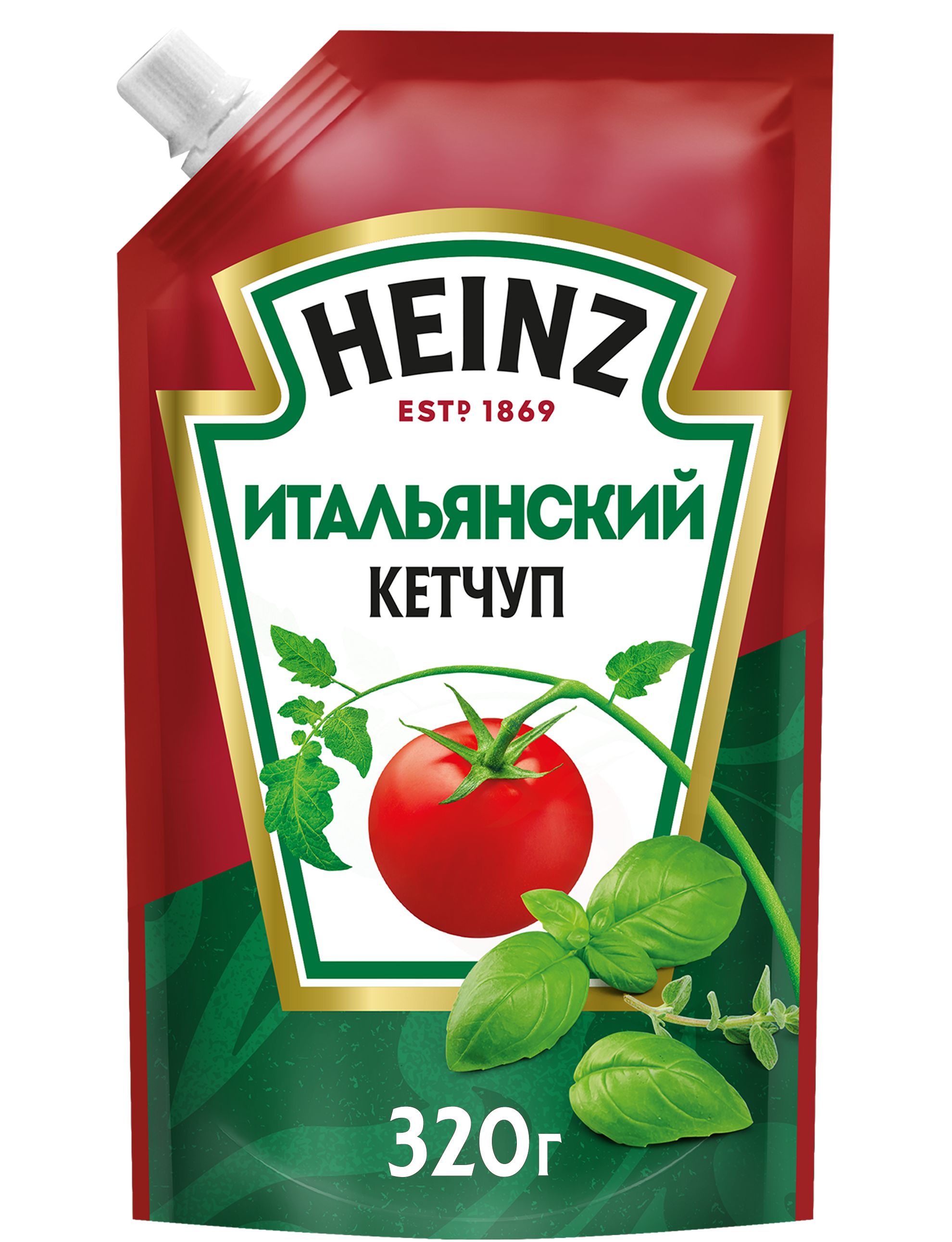 Кетчуп Heinz Итальянский, томатный, 320 г